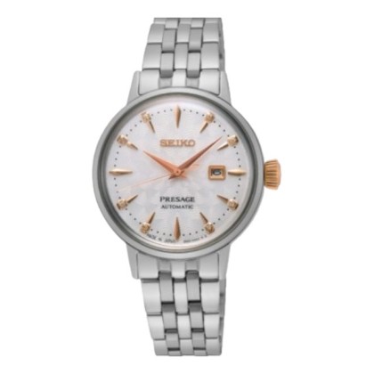 Seiko Presage SEIWSRE009J1 Date Display Stainless Steel Bracelet Analog Women Watch